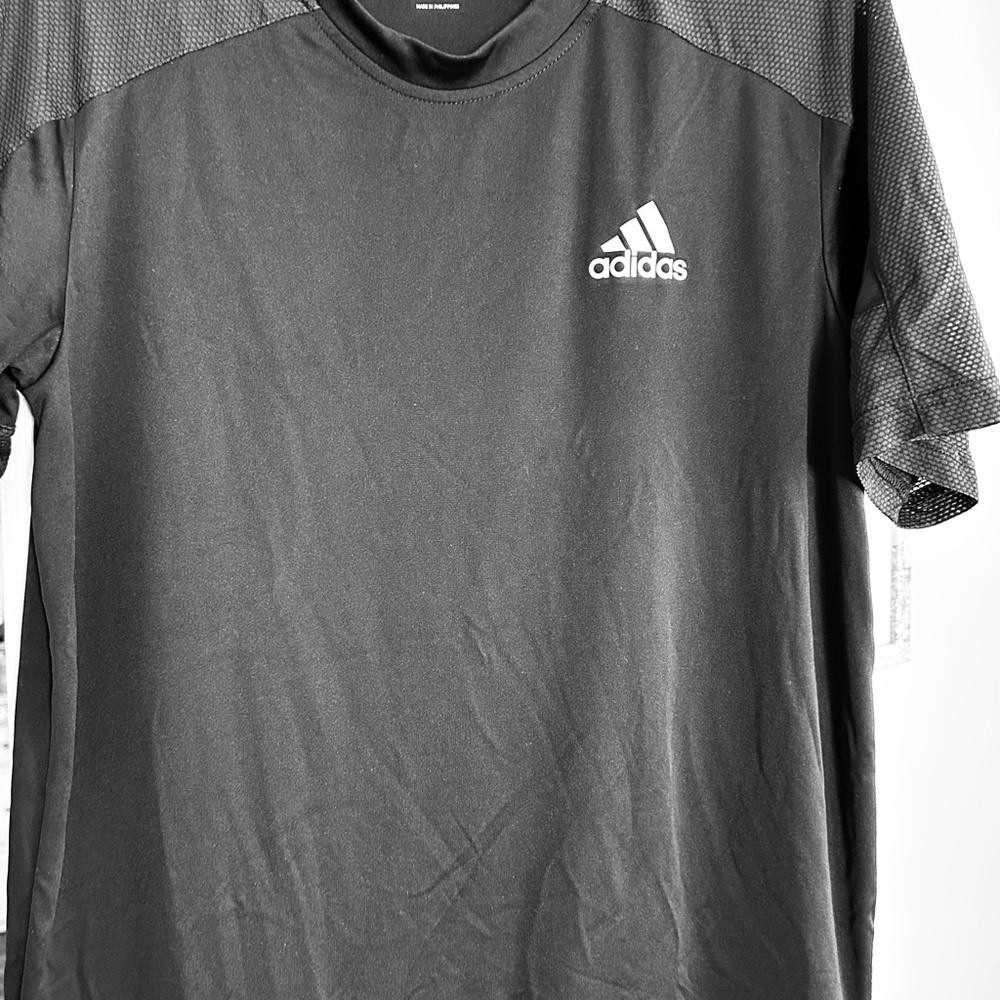Adidas Men's Black Short Sleeve Athletic Tee Sz Medium